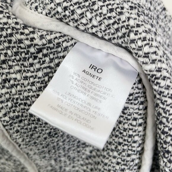 IRO Womens Size 1 Xsmall Agnete Tweed Zip Jacket - Picture 13 of 14